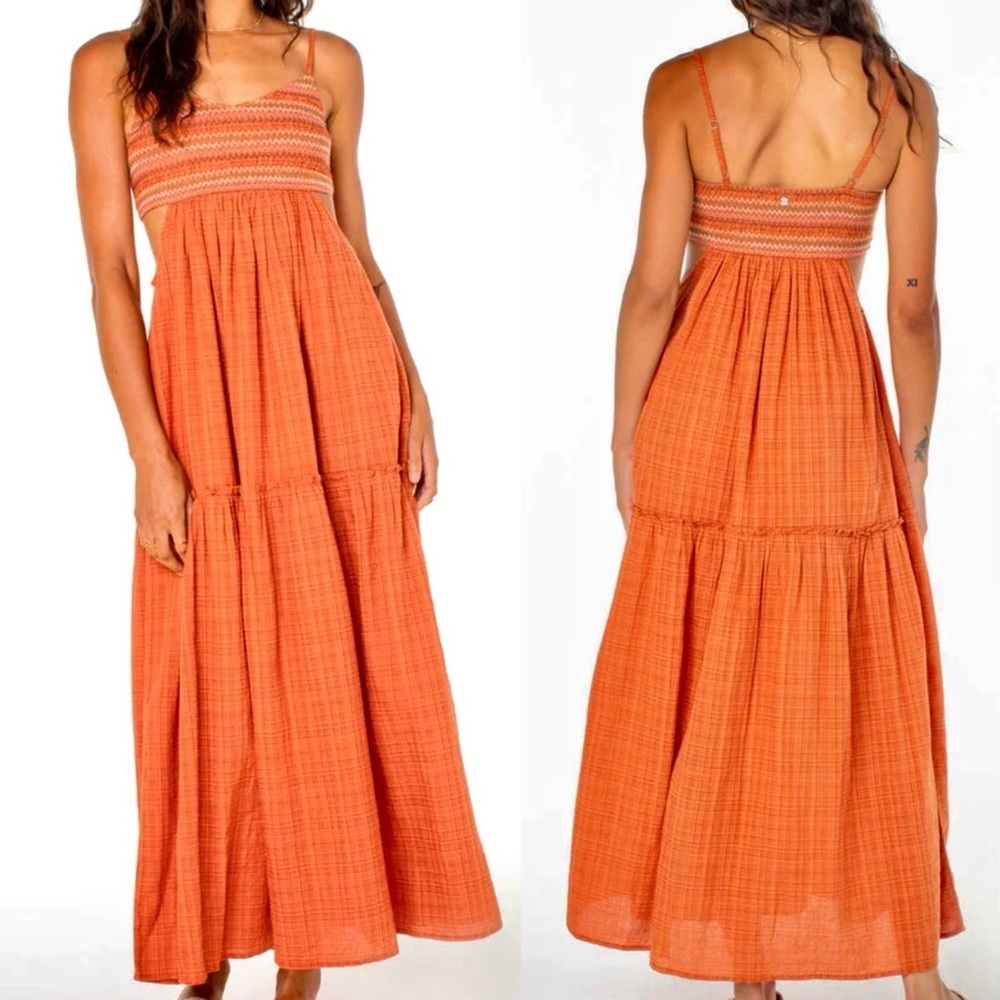 Roxy Hot Tropics Cut Out Maxi Dress